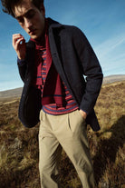 Mos Mosh Barkley Wool Coat - Salute Navy