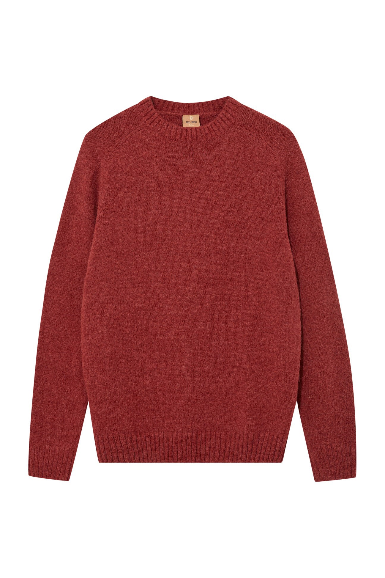 Mos Mosh Carlos Crew Neck Jumper - Burnt Russet