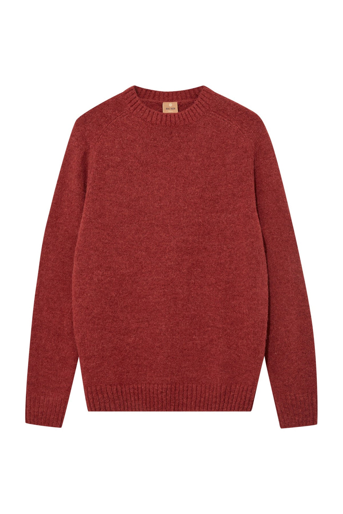 Mos Mosh Carlos Crew Neck Jumper - Burnt Russet