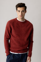 Mos Mosh Carlos Crew Neck Jumper - Burnt Russet