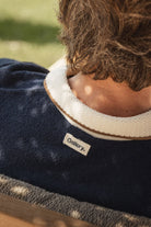 Mos Mosh Francesco Linen Blend Knit Polo - Estate Blue