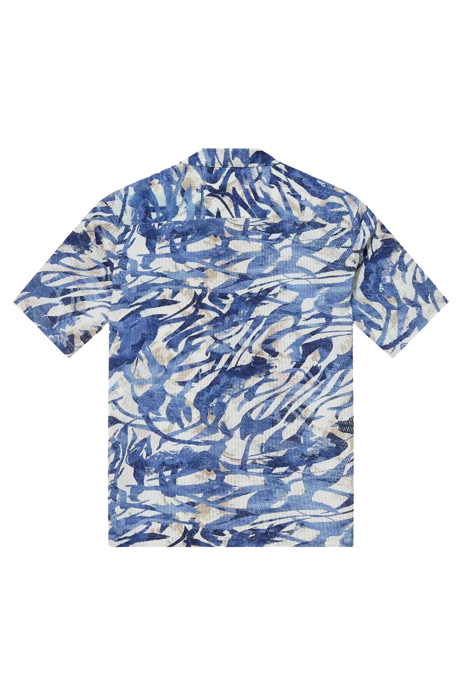 Mos Mosh Joel Common Seer Short Sleeve Shirt - Estate Blue