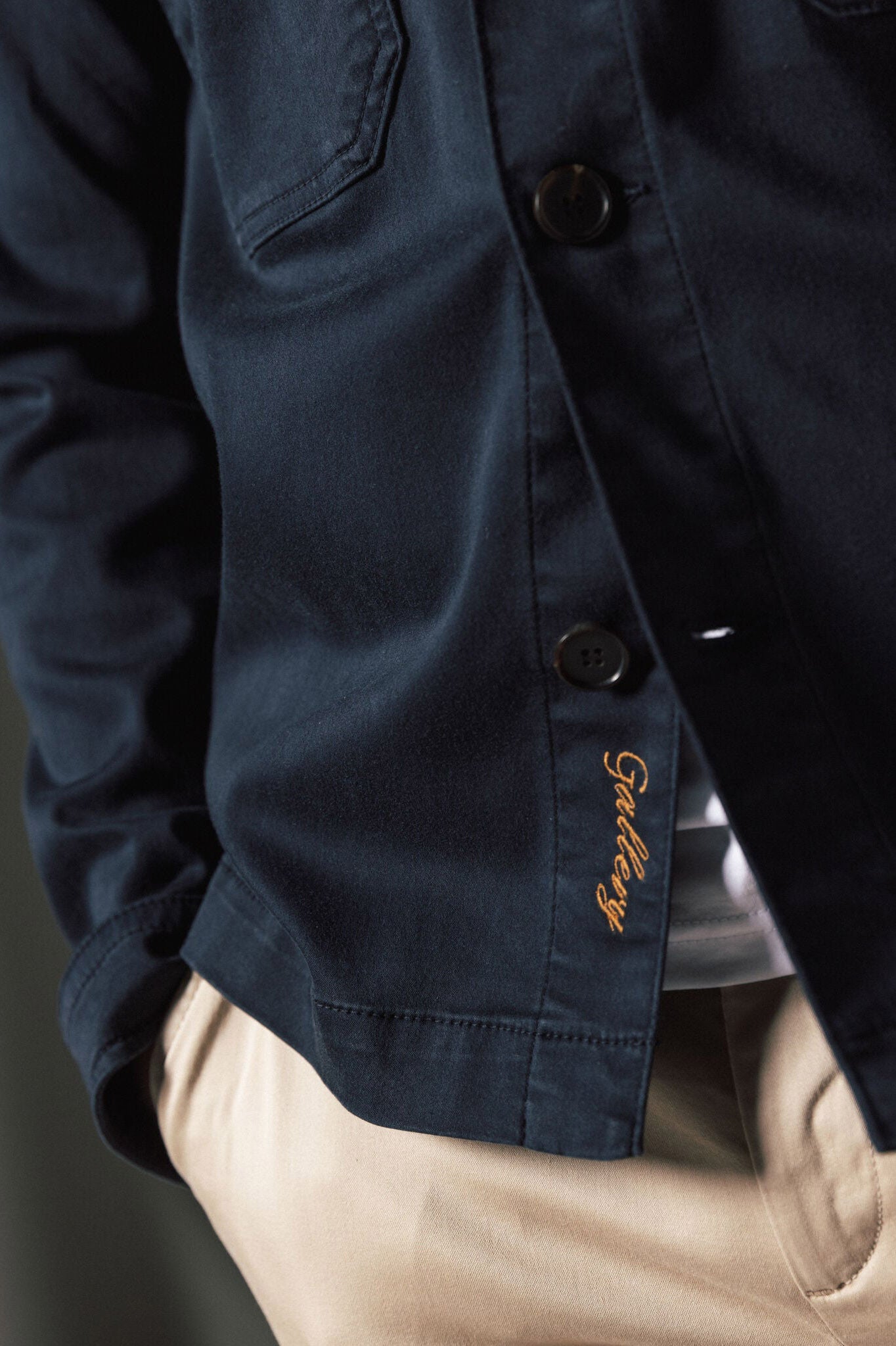 Mos Mosh Matteo Soft Overshirt - Navy