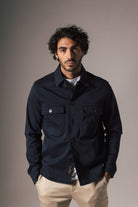 Mos Mosh Matteo Soft Overshirt - Navy