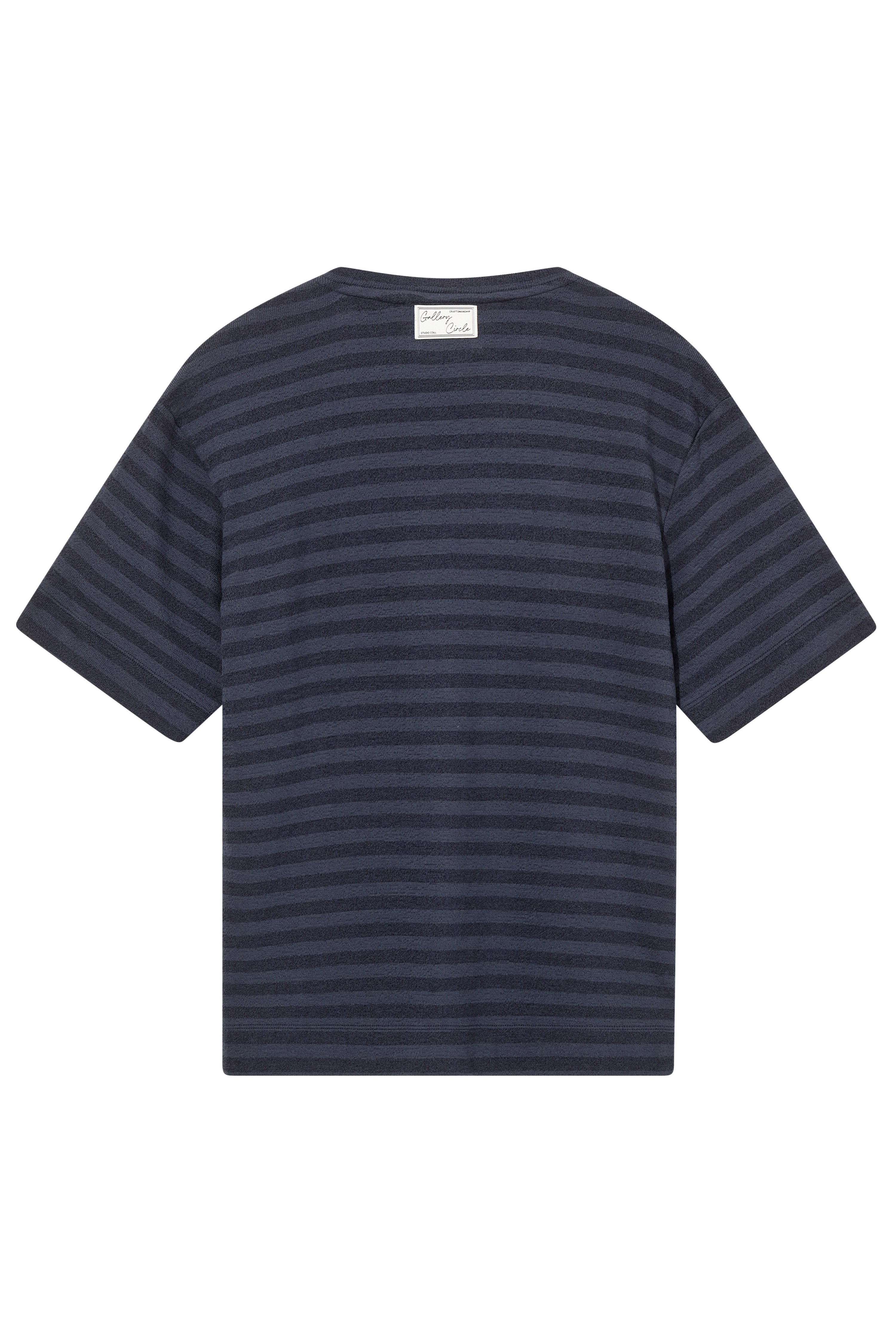 Mos Mosh Mundo Stripe Knit Tee - Navy