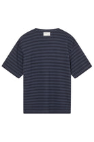 Mos Mosh Mundo Stripe Knit Tee - Navy