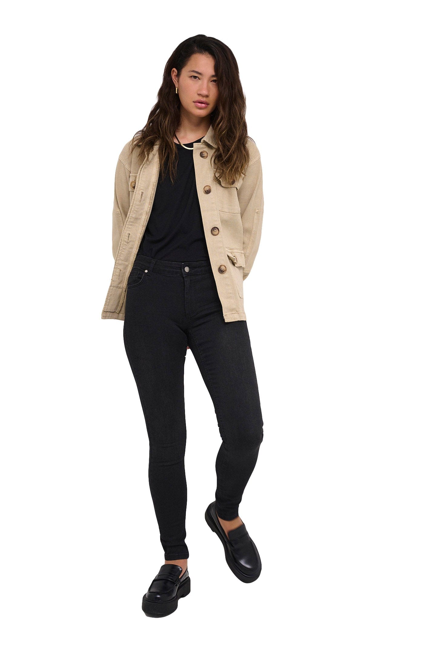 My Essential Wardrobe The Celina Slim Jean - Black Wash