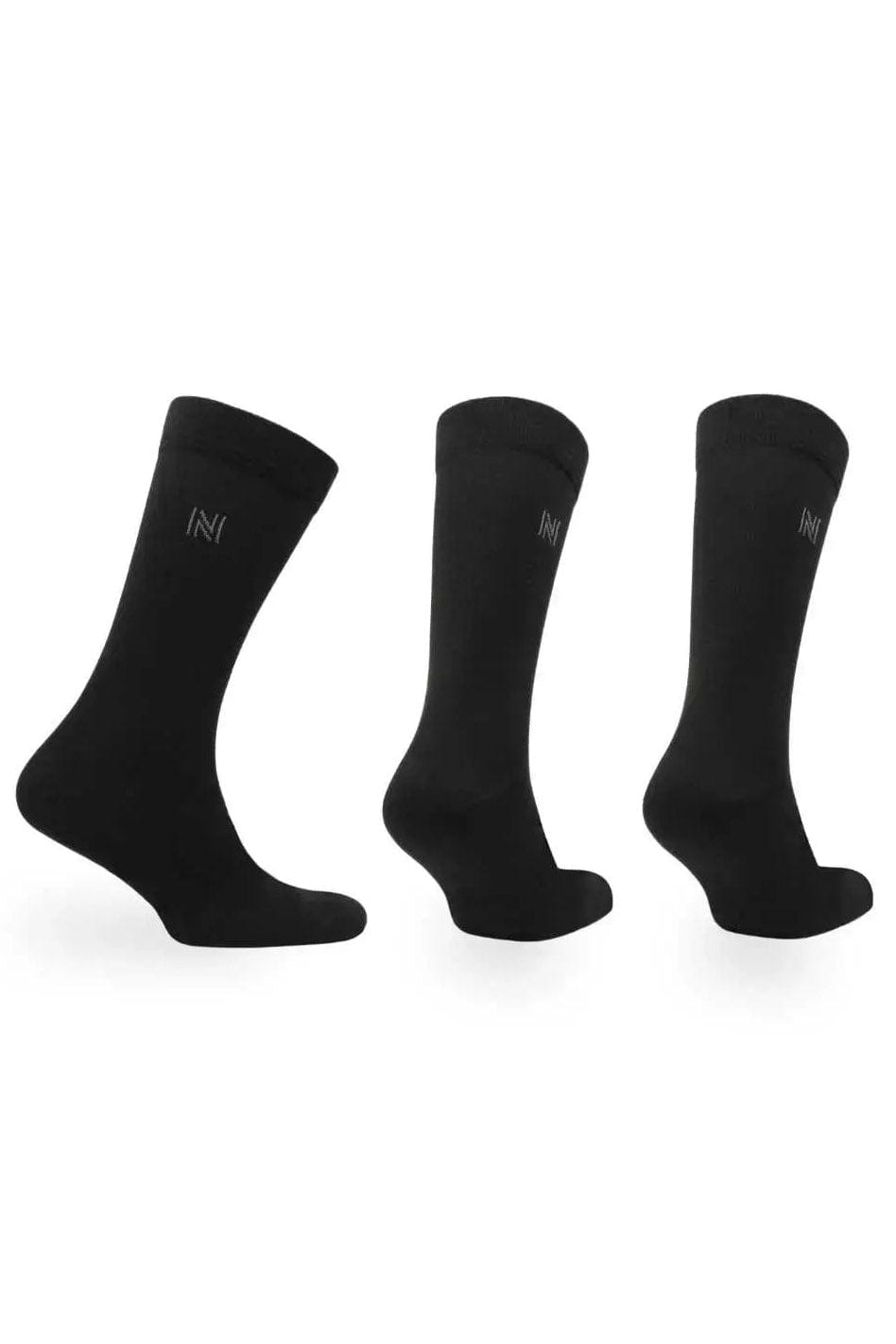 Norfolk Brody Cotton Socks 3 Pack - Black