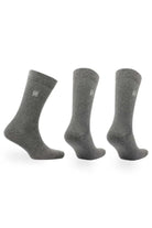 Norfolk Brody Cotton Socks 3 Pack - Grey
