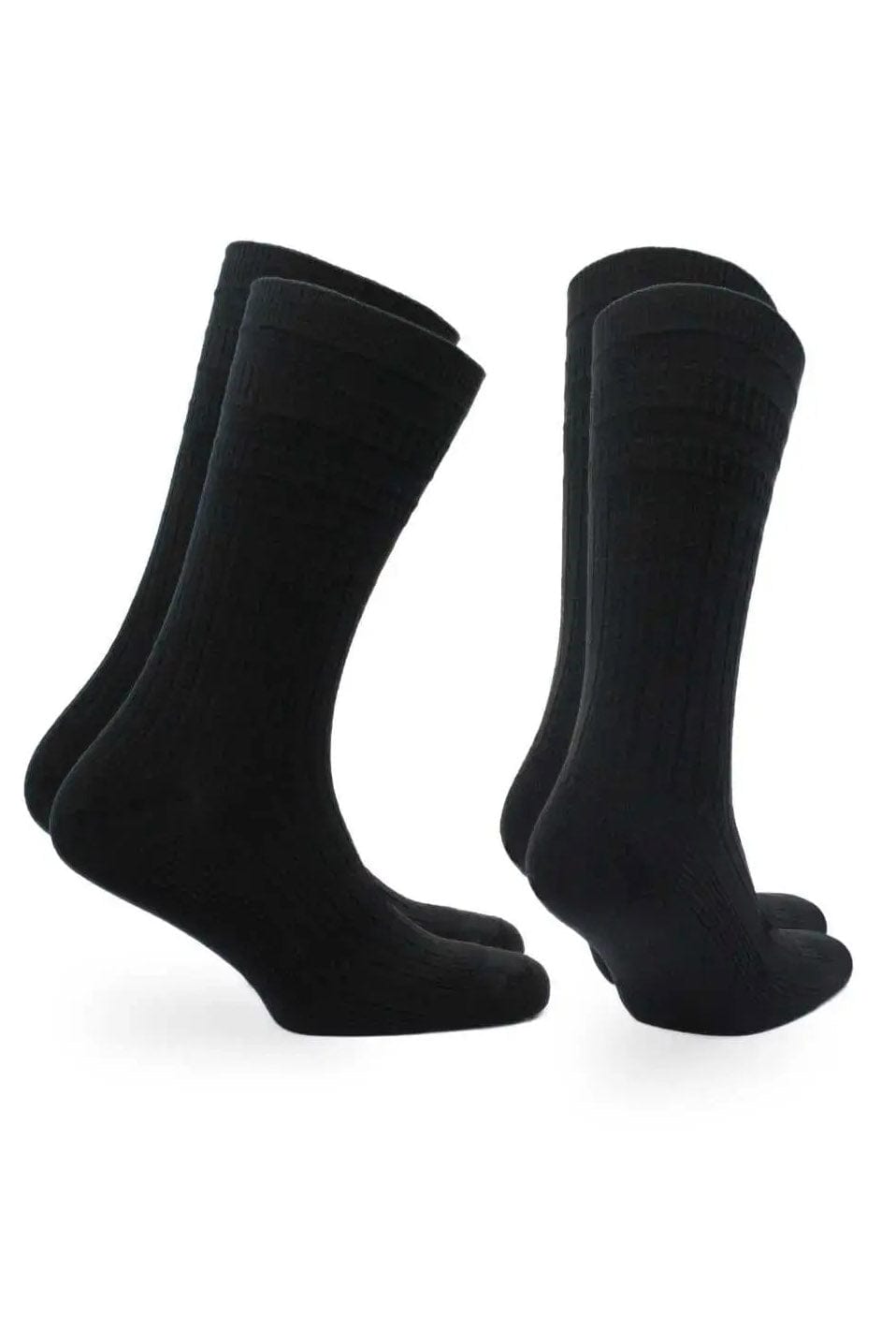 Norfolk Joseph Comfort Fit Tenderhold Cotton Socks 2 Pack - Black