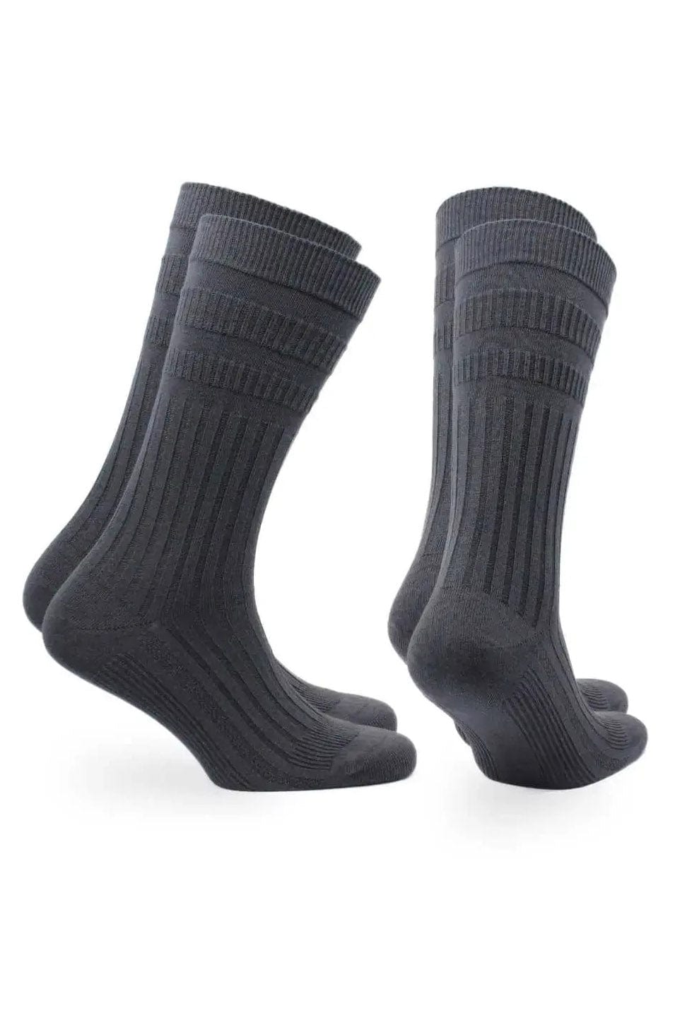 Norfolk Joseph Comfort Fit Tenderhold Cotton Socks 2 Pack - Charcoal