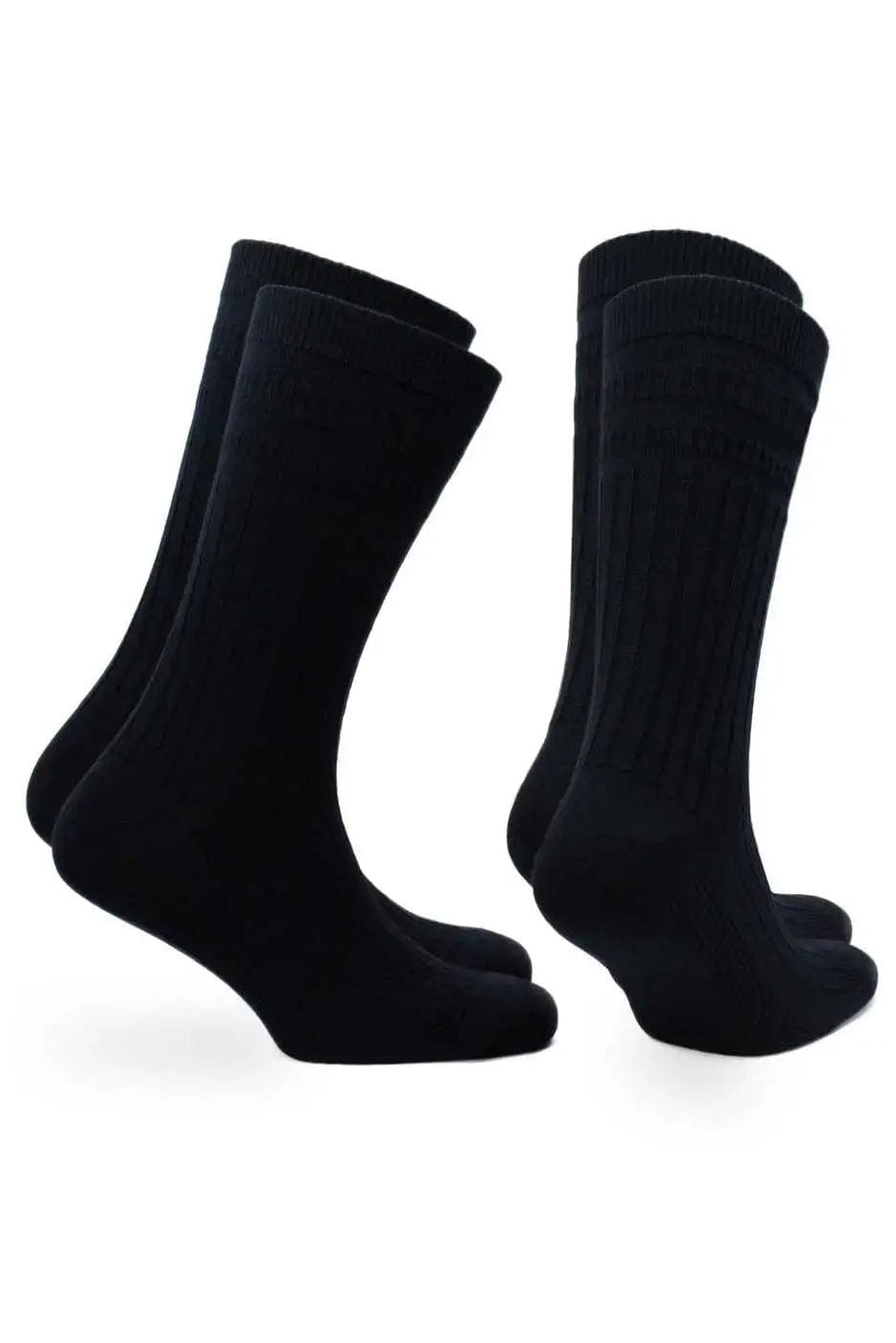 Norfolk Oscar Comfort Fit Tenderhold Wool Socks 2 Pack - Black