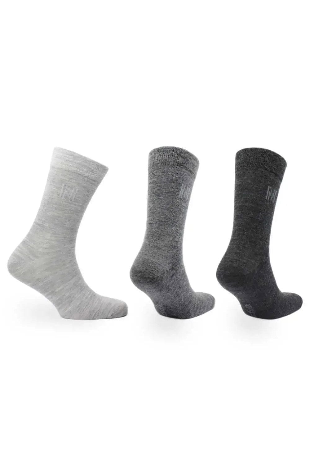 Norfolk Stockholm Merino Wool Socks 3 Pack - Grey