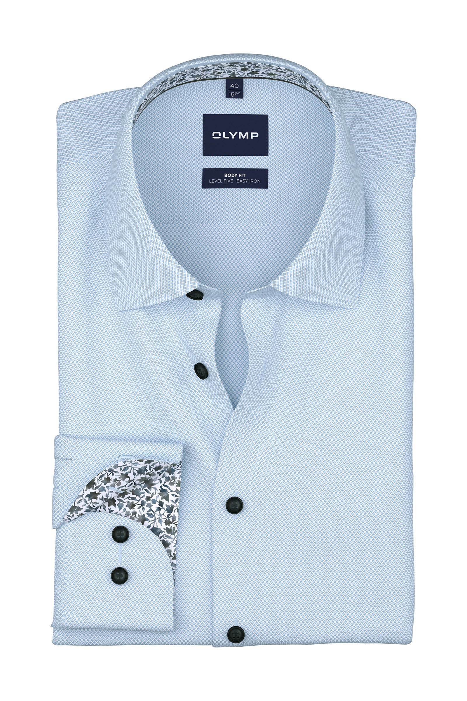 Olymp Level 5 24/7 Climate Control Royal Oxford Shirt - Light Blue
