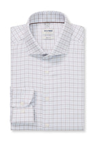 Olymp Level 5 Body Fit Check Shirt - Brown/White