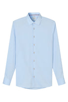 Olymp Level 5 Body Fit Natural Stretch Shirt - Light Blue