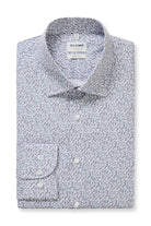 Olymp Level 5 Body Fit Neat Floral Shirt - Pink/Blue