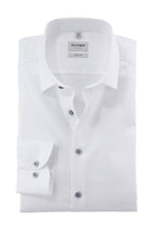 Olymp Level 5 Body Fit Plain Shirt - White