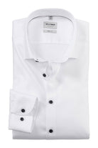 Olymp Level 5 Body Fit Plain Shirt - White
