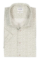 Olymp Level 5 Short Sleeve Print Shirt - Fern