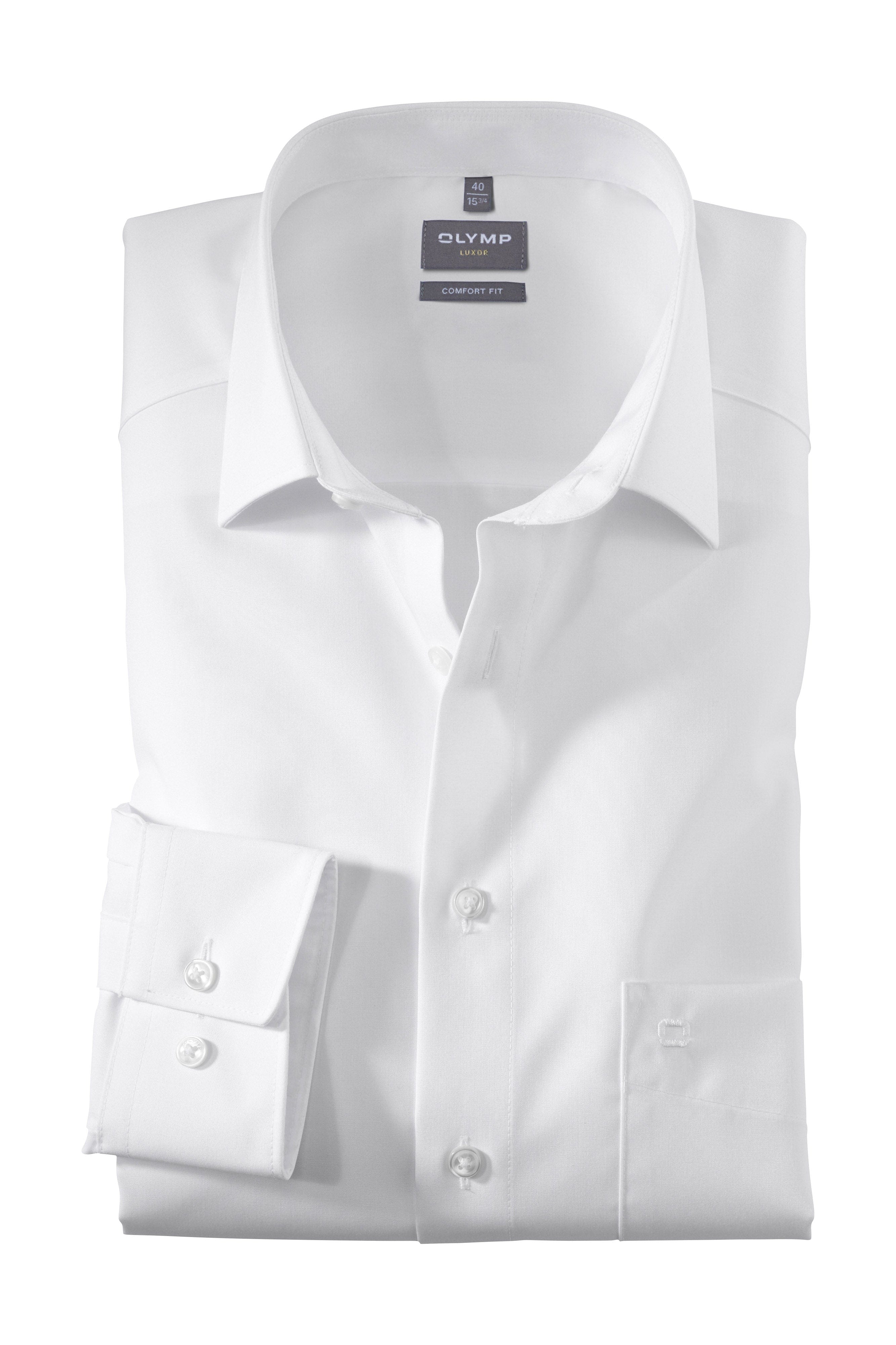 Olymp Luxor Comfort Fit Extra Long Sleeve Shirt - White 025469_00_16.5
