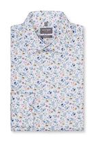 Olymp Luxor Comfort Fit Neat Floral Shirt - White