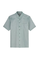 Olymp Luxor Comfort Fit Plain Short Sleeve Shirt - Green