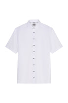 Olymp Luxor Comfort Fit Plain Short Sleeve Shirt - White