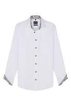 Olymp Luxor Comfort Fit Plain Twill Shirt - White