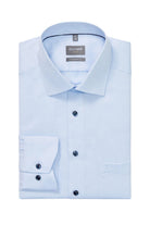 Olymp Luxor Comfort Fit Royal Oxford Long Sleeve Shirt - Pale Blue