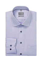 Olymp Luxor Comfort Fit Royal Oxford Long Sleeve Shirt - Violet