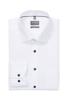 Olymp Luxor Comfort Fit Royal Oxford Long Sleeve Shirt - White