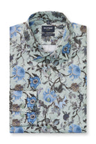 Olymp Luxor Modern Fit Floral Long Sleeve Shirt - Putty