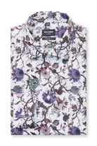 Olymp Luxor Modern Fit Floral Long Sleeve Shirt - White