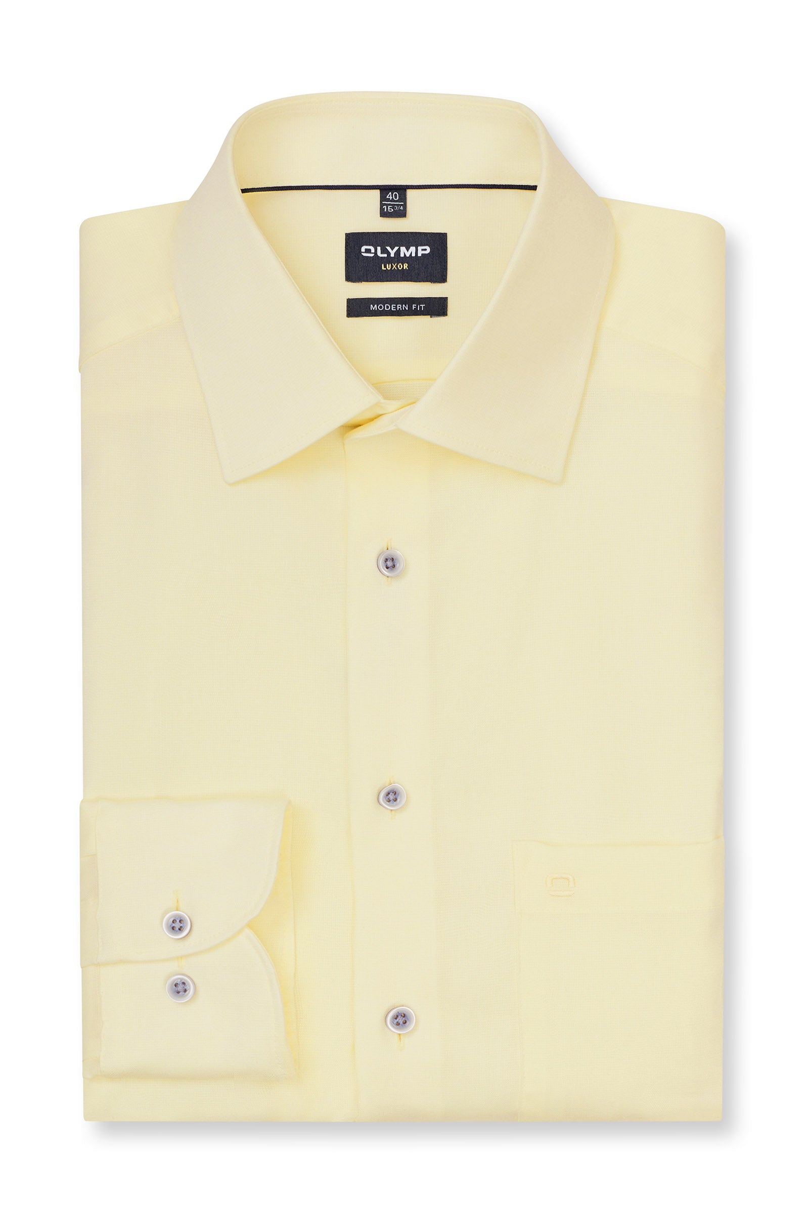 Olymp Luxor Modern Fit Lightweight Shirt - Summer Yellow