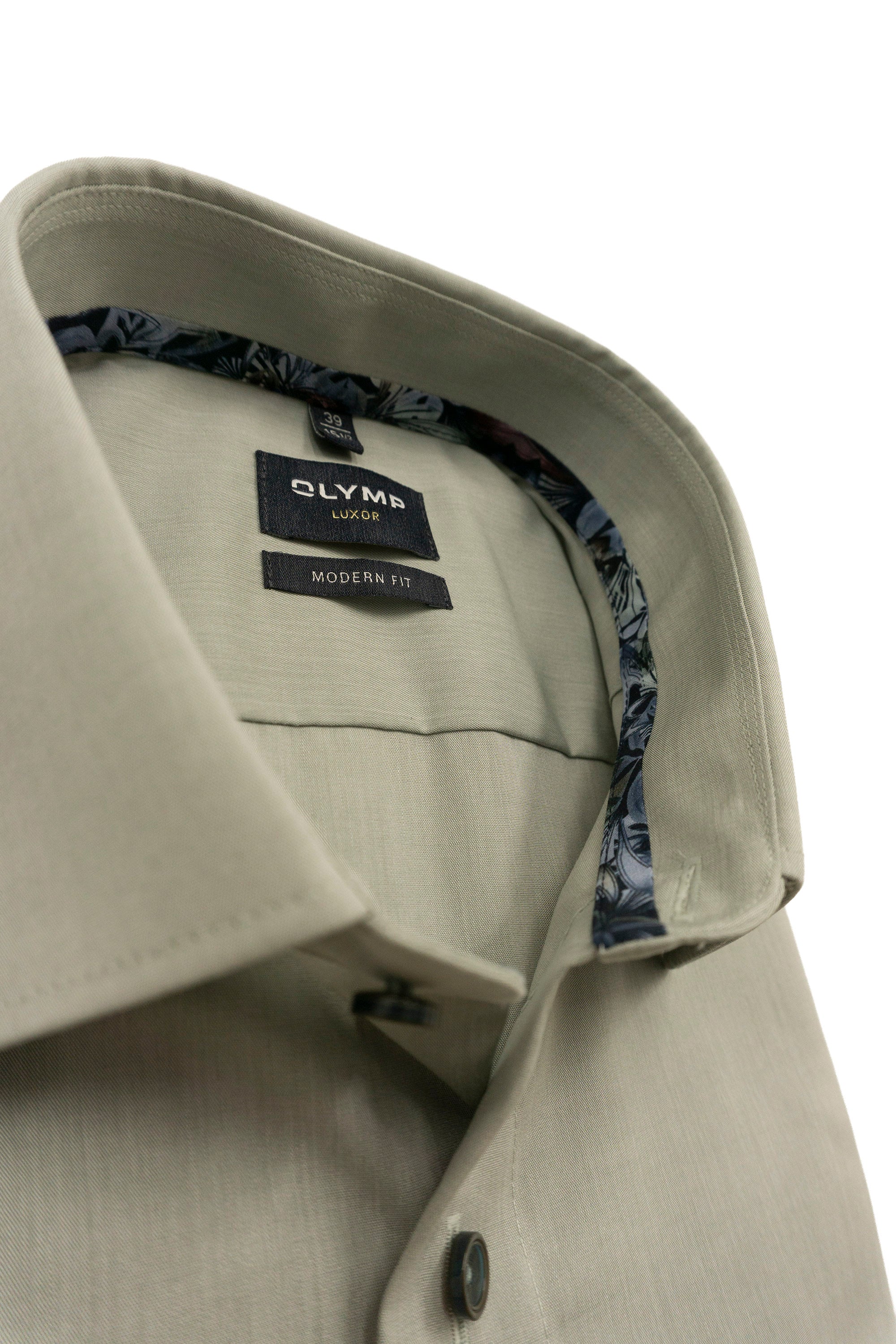 Olymp Luxor Modern Fit Long Sleeve Shirt - Green