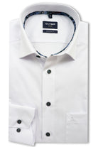 Olymp Luxor Modern Fit Long Sleeve Shirt - White
