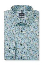 Olymp Luxor Modern Fit Neat Floral Shirt - Green