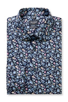 Olymp Luxor Modern Fit Neat Floral Shirt - Navy