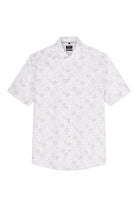Olymp Luxor Modern Fit Outline Floral Shirt - White
