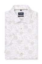 Olymp Luxor Modern Fit Outline Floral Shirt - White