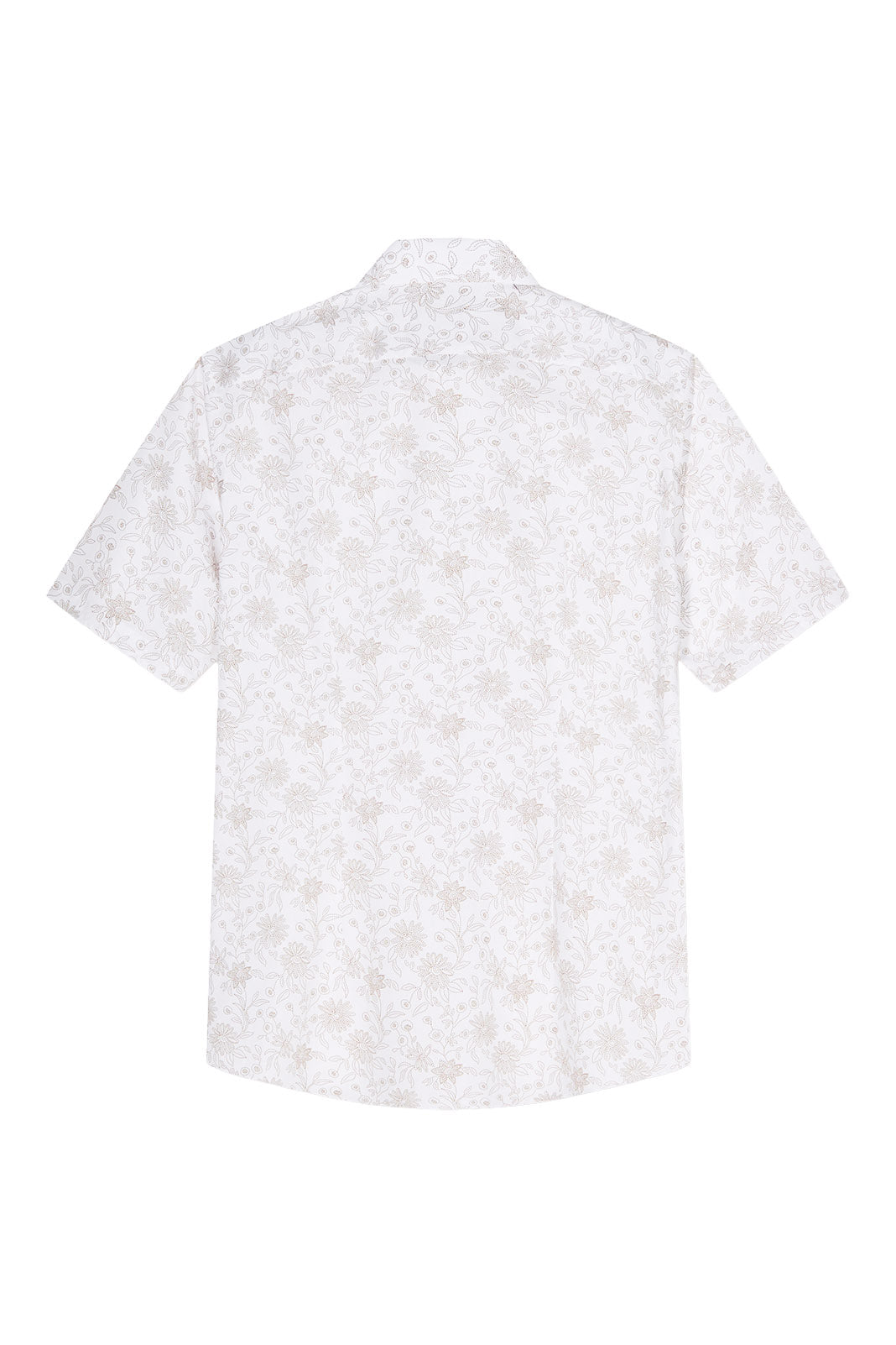 Olymp Luxor Modern Fit Outline Floral Shirt - White