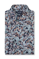 Olymp Luxor Modern Fit Paisley Print Shirt - Teal