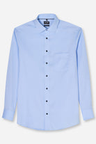 Olymp Luxor Modern Fit Plain Shirt - Light Blue