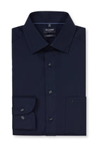 Olymp Luxor Modern Fit Plain Shirt - Navy