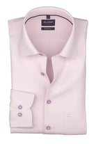 Olymp Luxor Modern Fit Plain Shirt - Pink