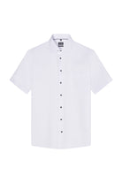 Olymp Luxor Modern Fit Plain Short Sleeve Shirt - White