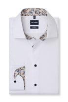 Olymp Luxor Modern Fit Plain Twill Shirt - White