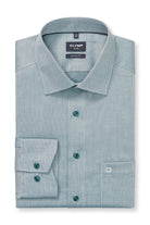 Olymp Luxor Modern Fit Royal Oxford Long Sleeve Shirt - Green