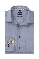 Olymp Luxor Modern Fit Royal Oxford Shirt - Navy